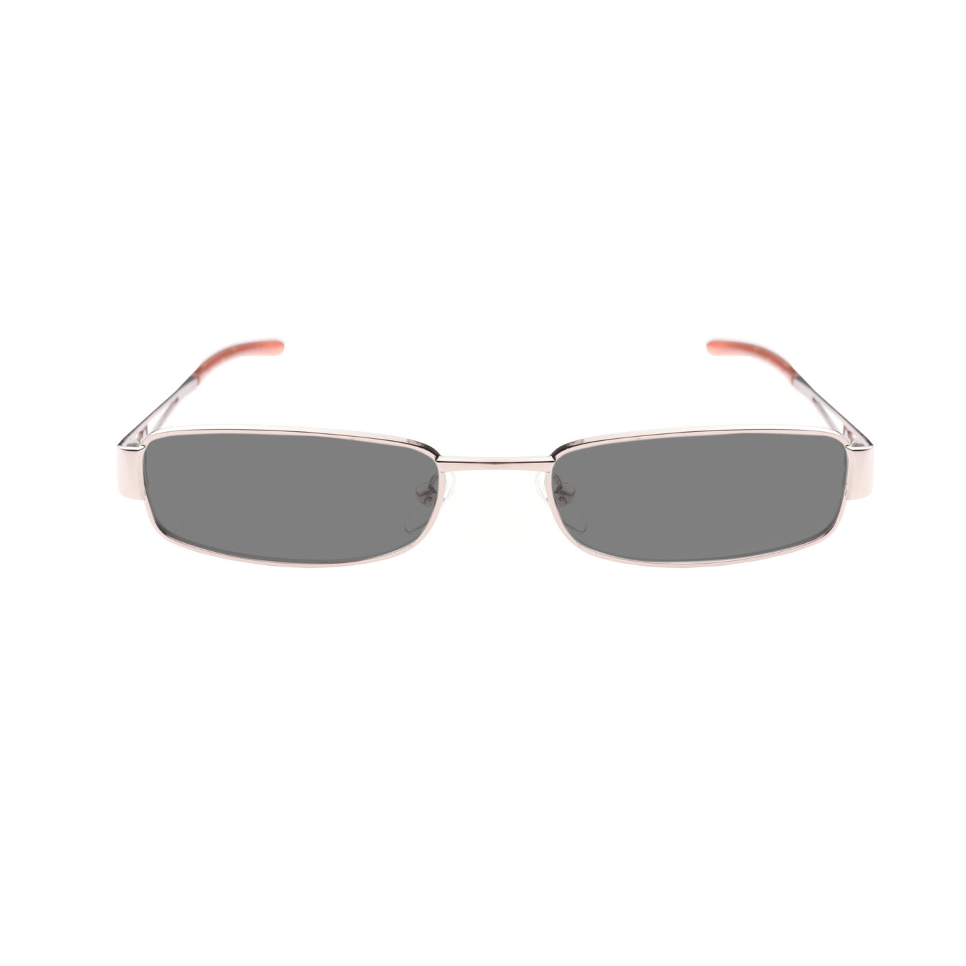 Yves Saint Laurent '90s Silver & Red Signature Sunglasses with Black Lenses - Image 2