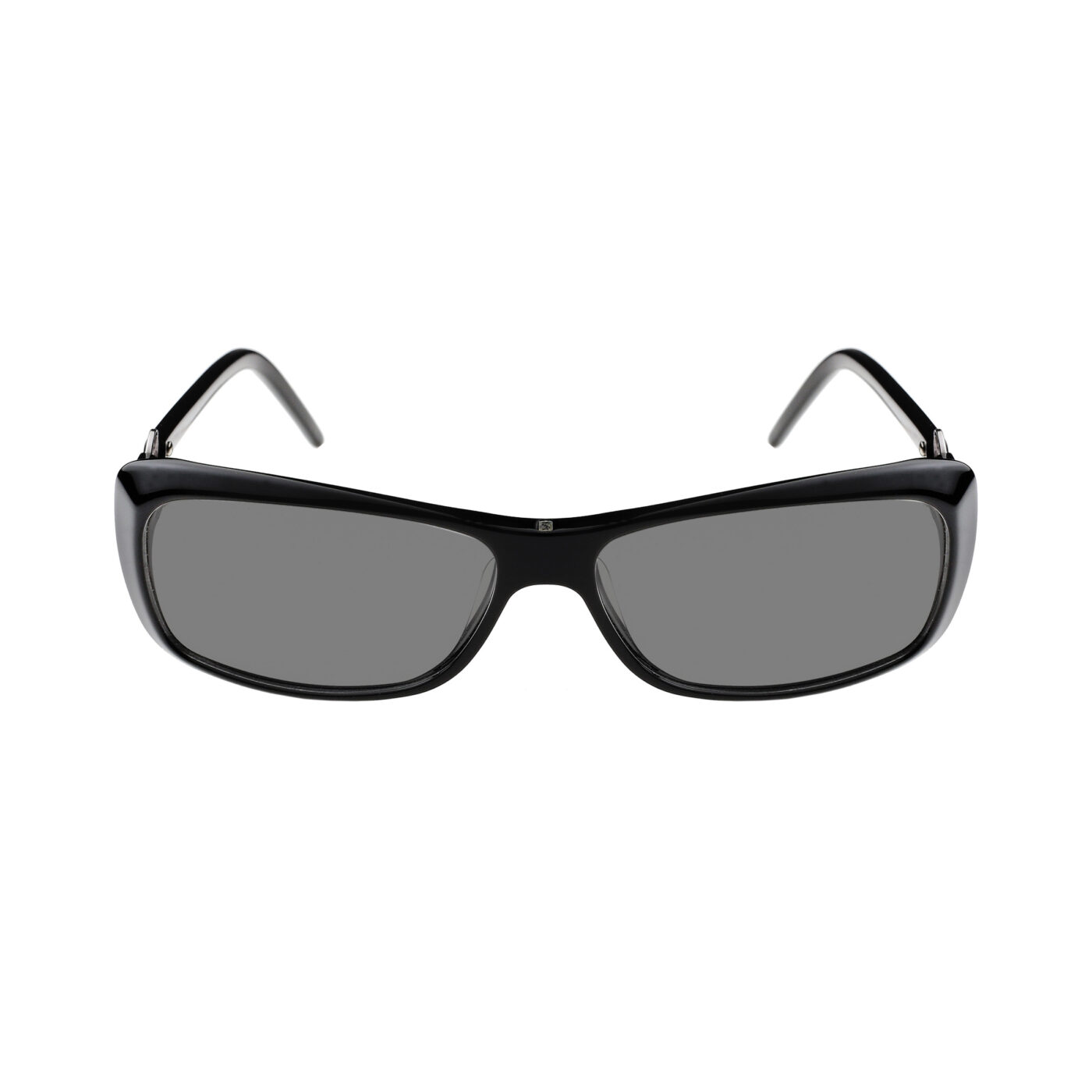 Yves Saint Laurent '90s Black Signature Loop Sunglasses with Black Lenses - Image 2