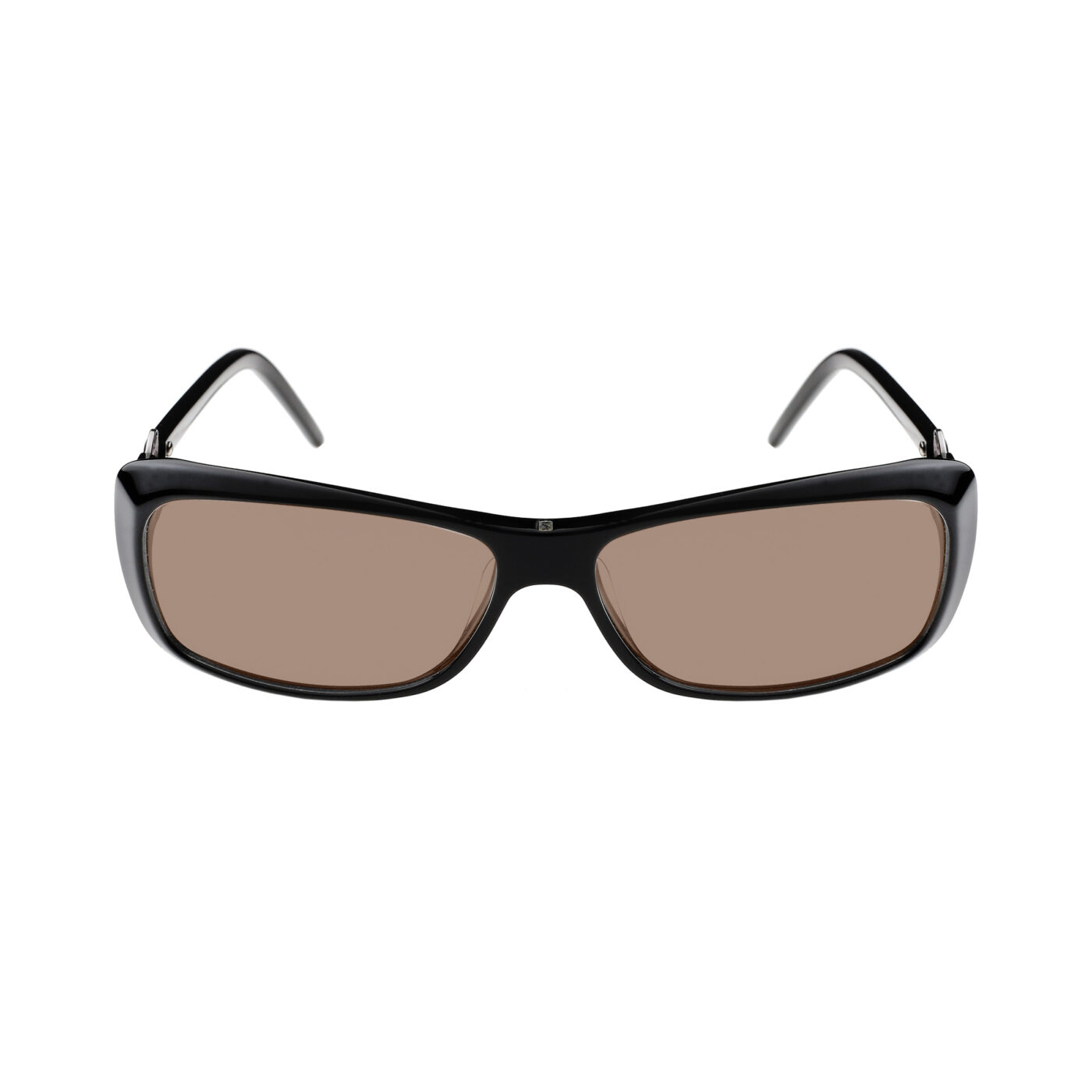 Yves Saint Laurent '90s Black Signature Loop Sunglasses with Brown Lenses - Image 2