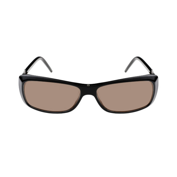 Yves Saint Laurent '90s Black Signature Loop Sunglasses with Brown Lenses - Image 2