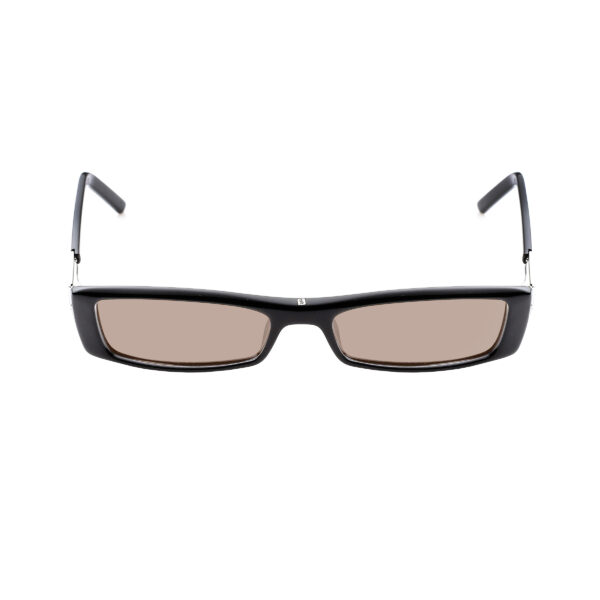 Yves Saint Laurent '90s Black Flat Crystals Sunglasses with Brown Lenses - Image 2