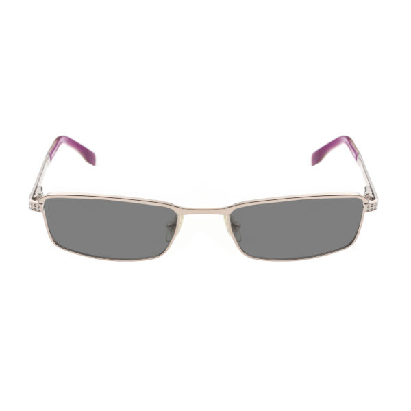 Yves Saint Laurent '90s Silver & Purple Crystals Sunglasses with Black Lenses - Image 2